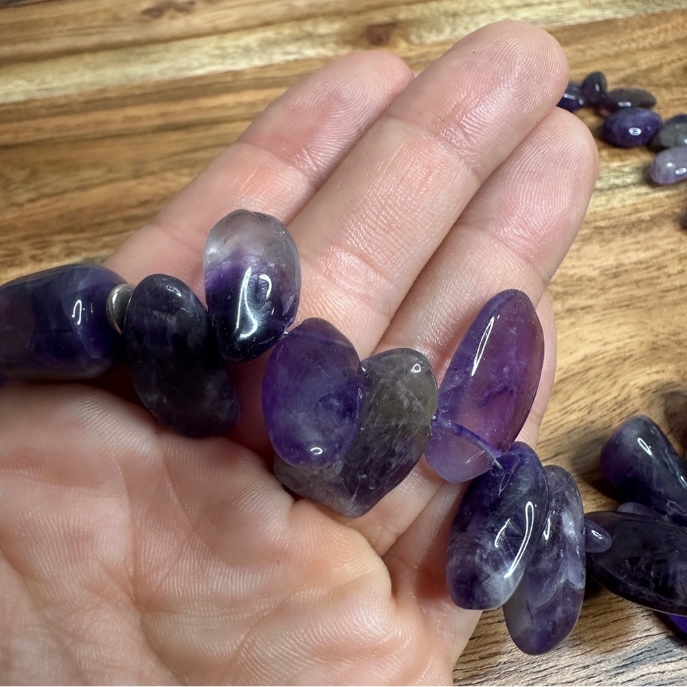 EUC Barse Purple Beaded 925 Sterling Silver Necklace - Picture 5 of 15